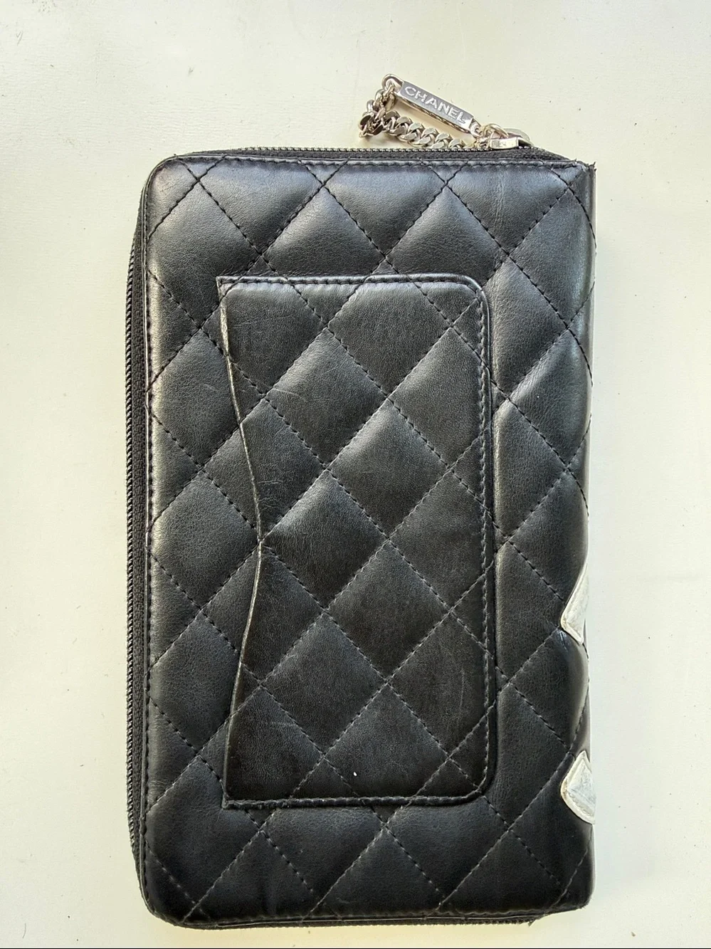 Chanel Cambon Black Leather Wallet